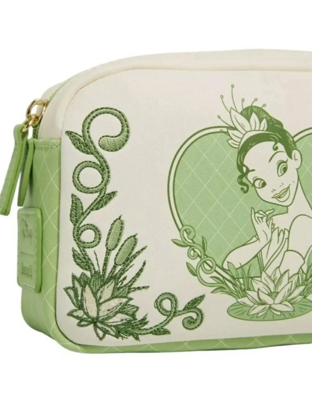 Loungefly Disney The Princess and the Frog Tiana Embroidered Cosmetic Bag NWT